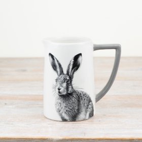 Adorable glazed hare jug - a delightful addition to your collection!