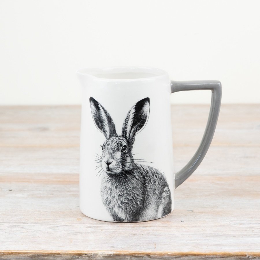 Adorable glazed hare jug - a delightful addition to your collection!