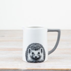 Adorable hedgehog motif milk jug - perfect for cream or syrup!