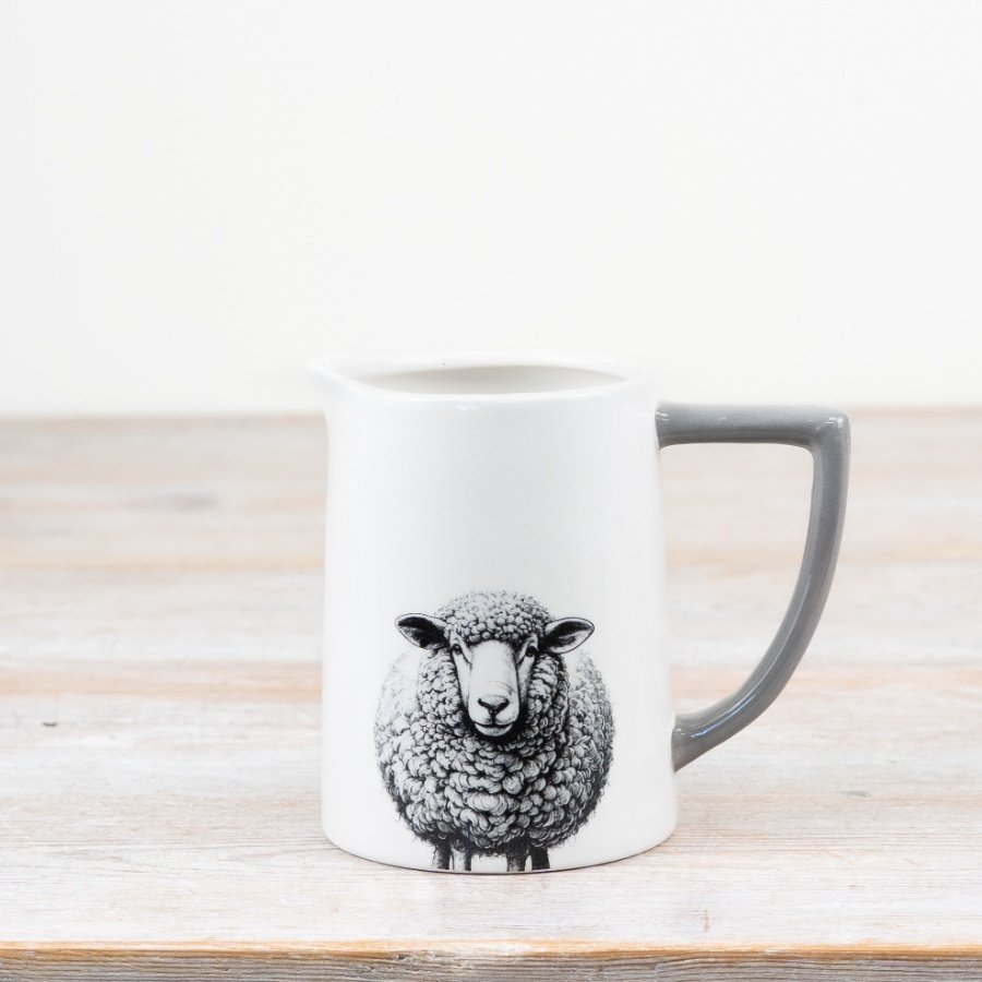 Charming sheep design milk jug perfect for adding style to your table.