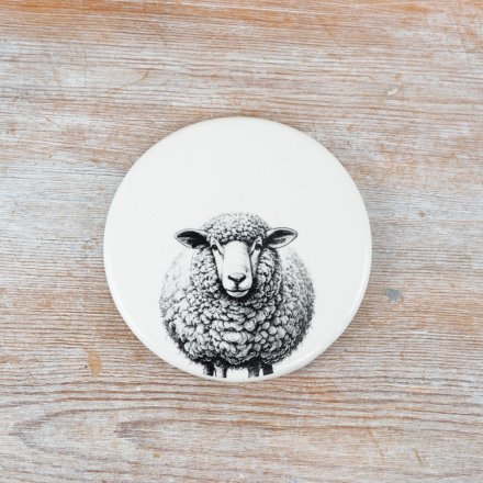 Bring country charm into your home with our cute Sheep Coaster.