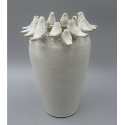 22cm Ceramic Bird-Shaped Vase
