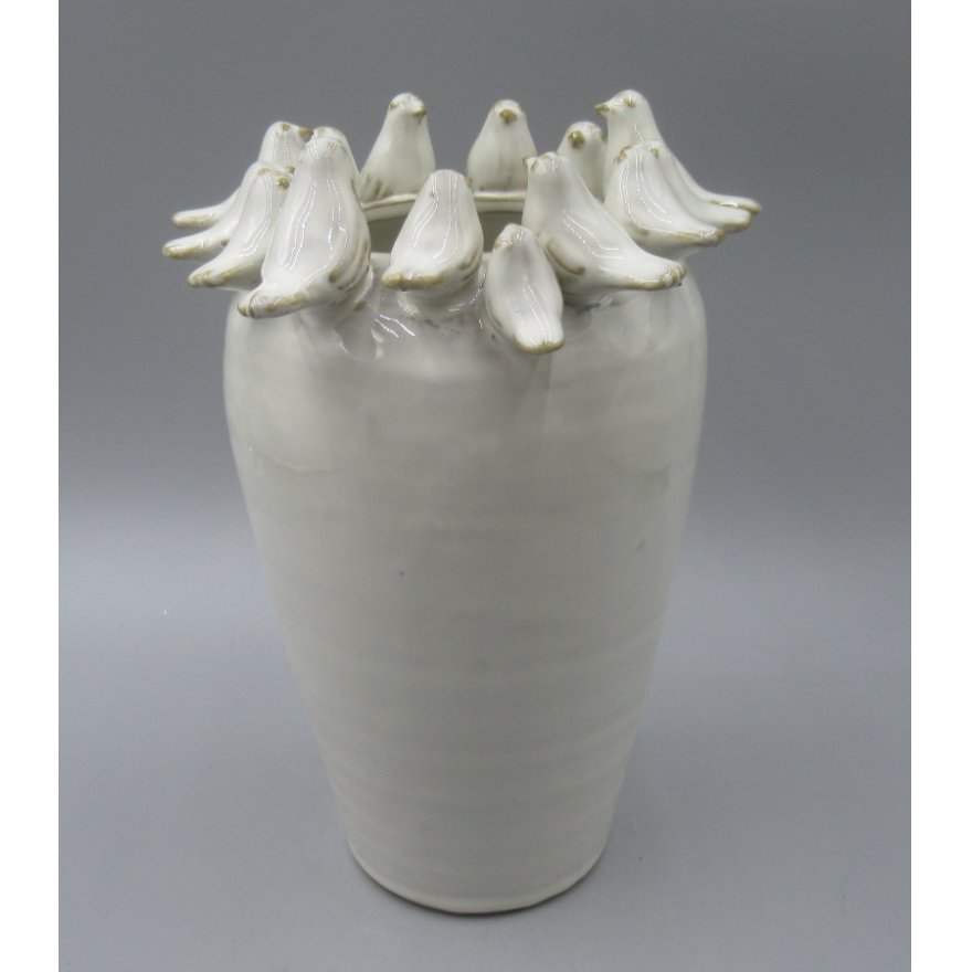 22cm Ceramic Bird-Shaped Vase