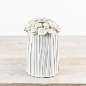 Elegant vase featuring a lovely floral pattern