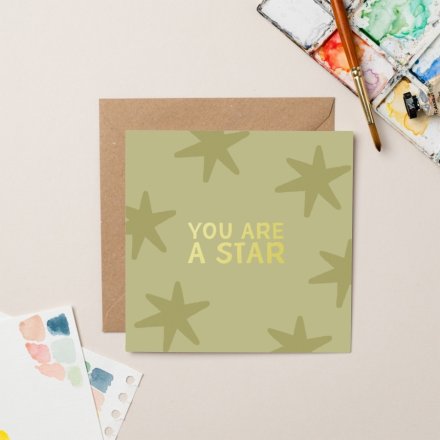 15cm You Are a Star Greetings Card
