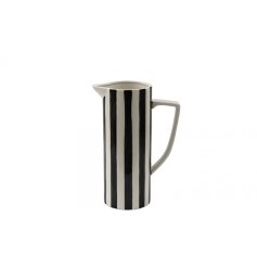Beautiful striped vase - a striking addition to any space. Limited stock available.