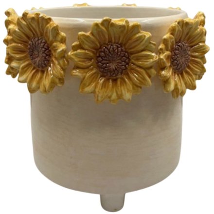 Small 3D Sunflower Planter, 12.8cm 