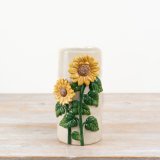 Add a pop of floral elegance to your home with our Sunflower Ceramic Vase 