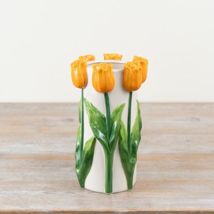 tall ceramic flower vase 