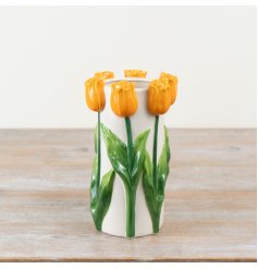 Elegant tall vase made from durable ceramic for showcasing your favorite flowers.