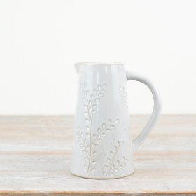 Infuse elegance into your home with our gorgeous Embossed Leaf Design Jug