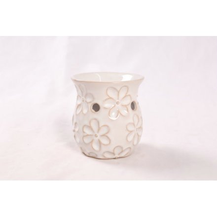 Flower Design Oil Burner, 9.8cm 