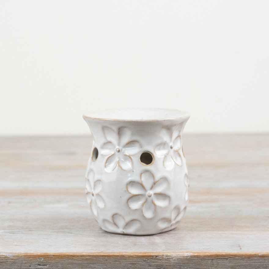 9.8cm Oil Burner with Flower 