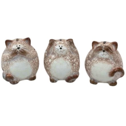 3A 3 Wise Cats, 8cm