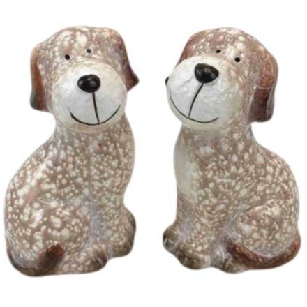Sitting Dog Ornament, 13cm - 2A 
