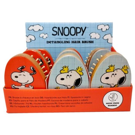 Peanuts Snoopy & Woodstock Shaped Bamboo Hair Brush