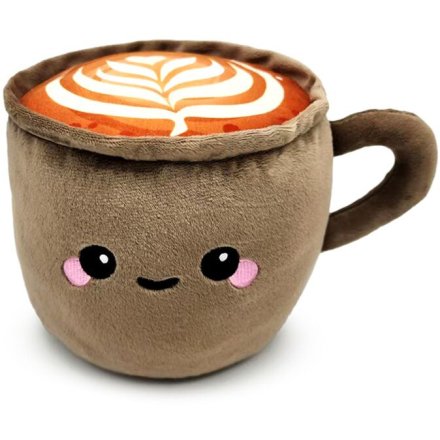 Foodiemals Cappuccino Plush Door Stop 