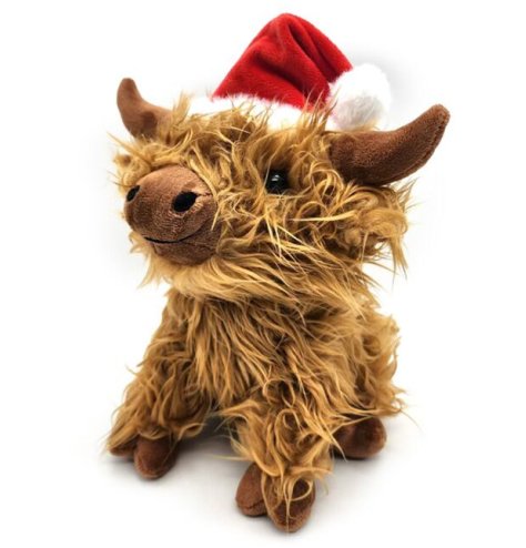 Add a touch of holiday cheer and Scottish charm to your home with our charming Highland Coo Christmas Doorstop.