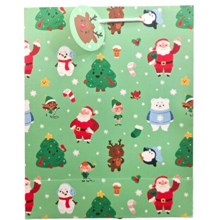 Christmas Jingle Large Gift Bag, 33cm 