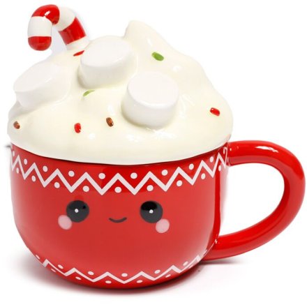 Foodiemals Lidded Mug: Hot Chocolate Flavor 