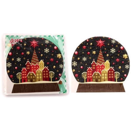 Snow Globe Paper Napkins PK 12 