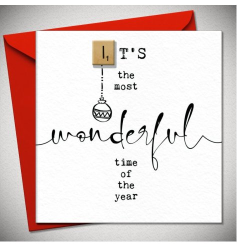 Bring some festive word game fun to the holidays with our Scrabble-inspired card 