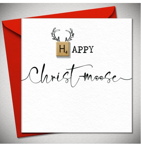 Make this holiday season merry and bright by giving our festive Happy Christmoose Greetings Card to your loved ones!