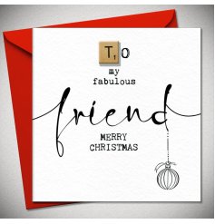 Level up your gift-giving game and make your fabulous friend's Christmas card