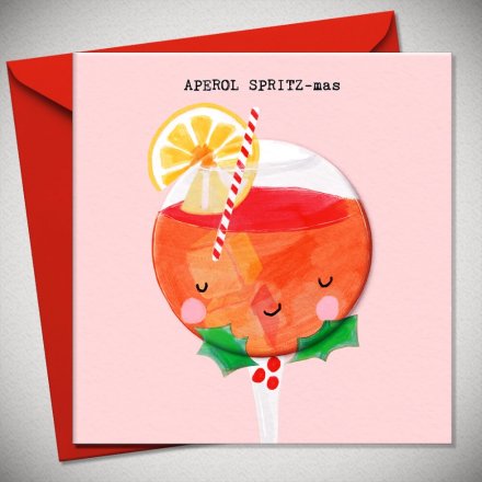 15cm Aperol Spritzmas Greetings Card