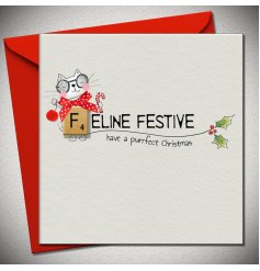 Send cat lovers a Purrfect Christmas Card and spread festive feline cheer this holiday season! 