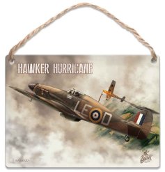 Fly back in time with our Hawker Hurricane Plane dangler sign. 