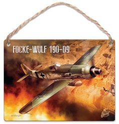 a world war 2 plane mini dangler meals sign 