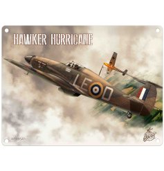 Come fly away with nostalgia and history with our new Hawker Hurricane Metal Sign 