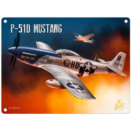 Mustang Metal Sign, 20cm 
