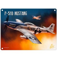   This metal sign is a must-have for any fan of classic aircrafts. 
