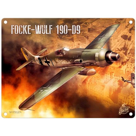 Focke Wulf 109 Metal Sign, 20cm 