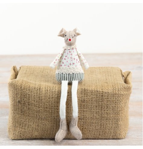 Adorable fabric mouse to add charm to any seating arrangement.