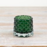 Add a touch of elegance to your space with our Green Glass Candle Holder