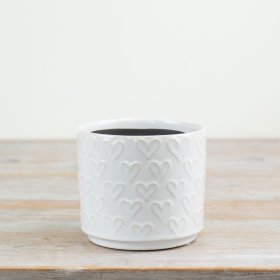 Beautifully crafted heart-shaped planter for a charming touch to your indoor or outdoor space. 