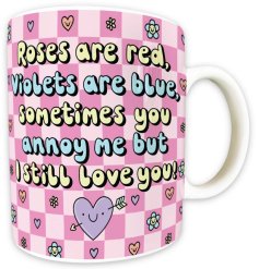 Add a pop of beauty to your morning with the exquisite Katie Ruby Roses Are Red Mug. 