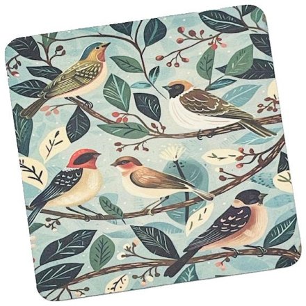 5cm William Morris Song Birds Coaster 