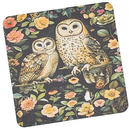 5cm William Morris A Wise Mother Owls Coaster