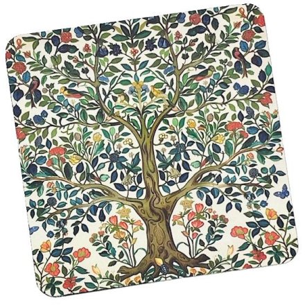 William Morris Tree of Life Coaster, 5cm 