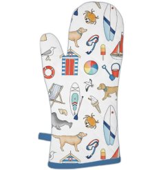 Add a touch of coastal flair to your kitchen with the charming Emma Lawrence oven mitt.