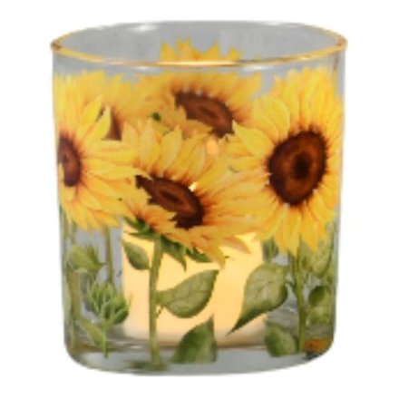 Sunflower Candle Holder, 8cm 