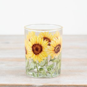 Elegant candle holder featuring a delicate floral design to brighten any space.
