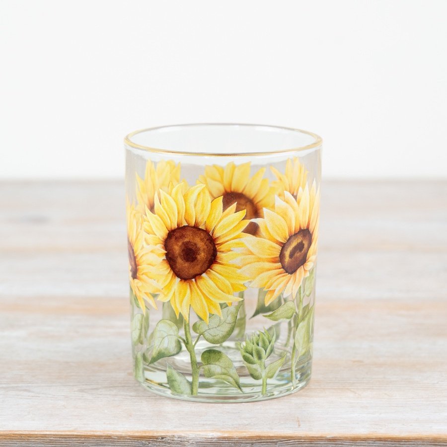Candle Holder Sunflower, 12.5cm