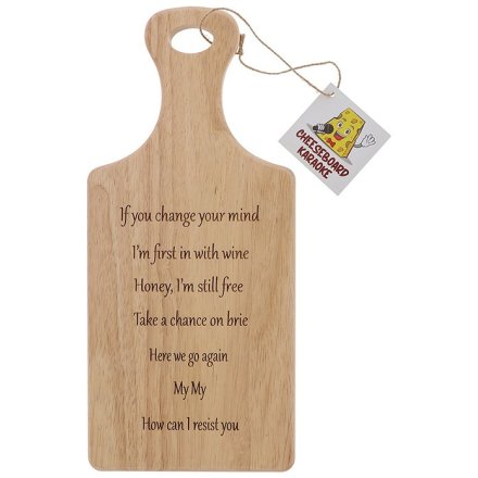 "if you Change your Mind " Karaoke Cheese Board 
