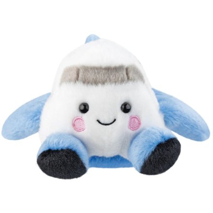 a cute airplane palm pal soft toy