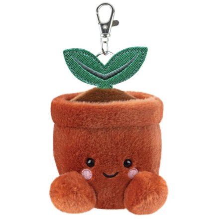 a plush planter key ring 